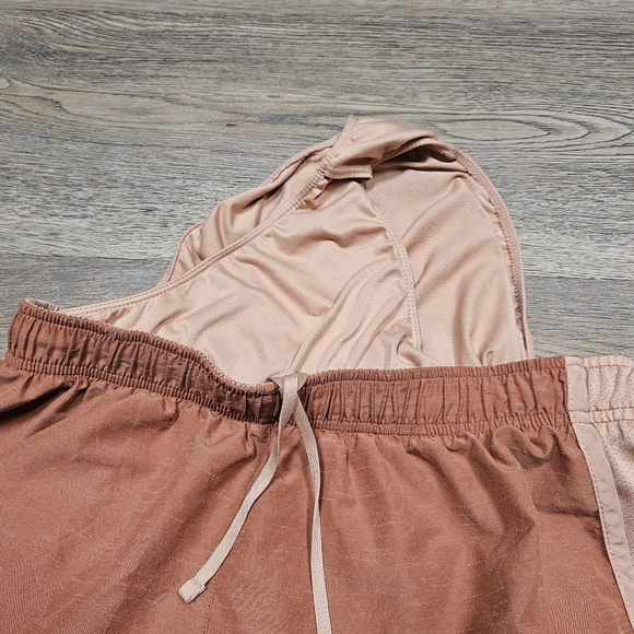 Nike Dri-FIT Tempo Women's LG Running Gym Shorts Lined Heather Orange - Picture 5 of 7